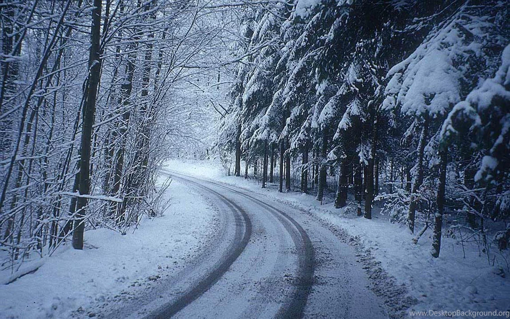 Desktop Wallpapers: Winter Road Desktop Wallpapers
