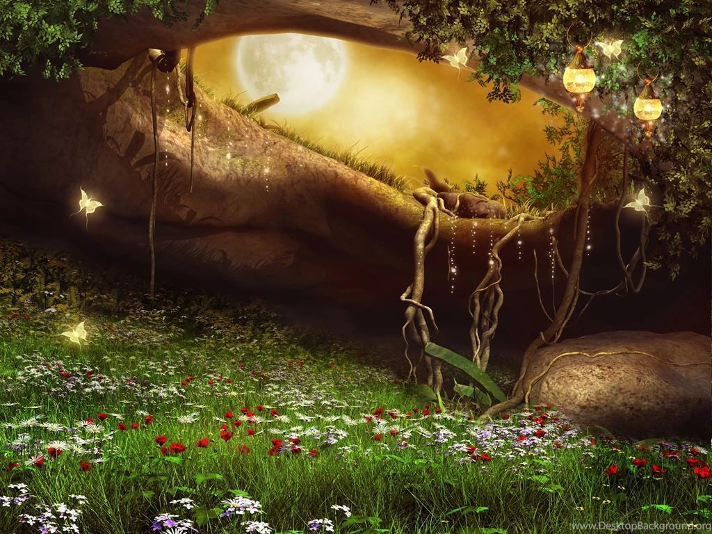 Photoshop Forest Artwork Art Meadow Flower Magical Butterfly G ...