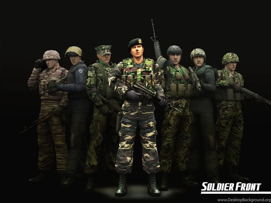 Wallpapers Soldier Front 1024x768