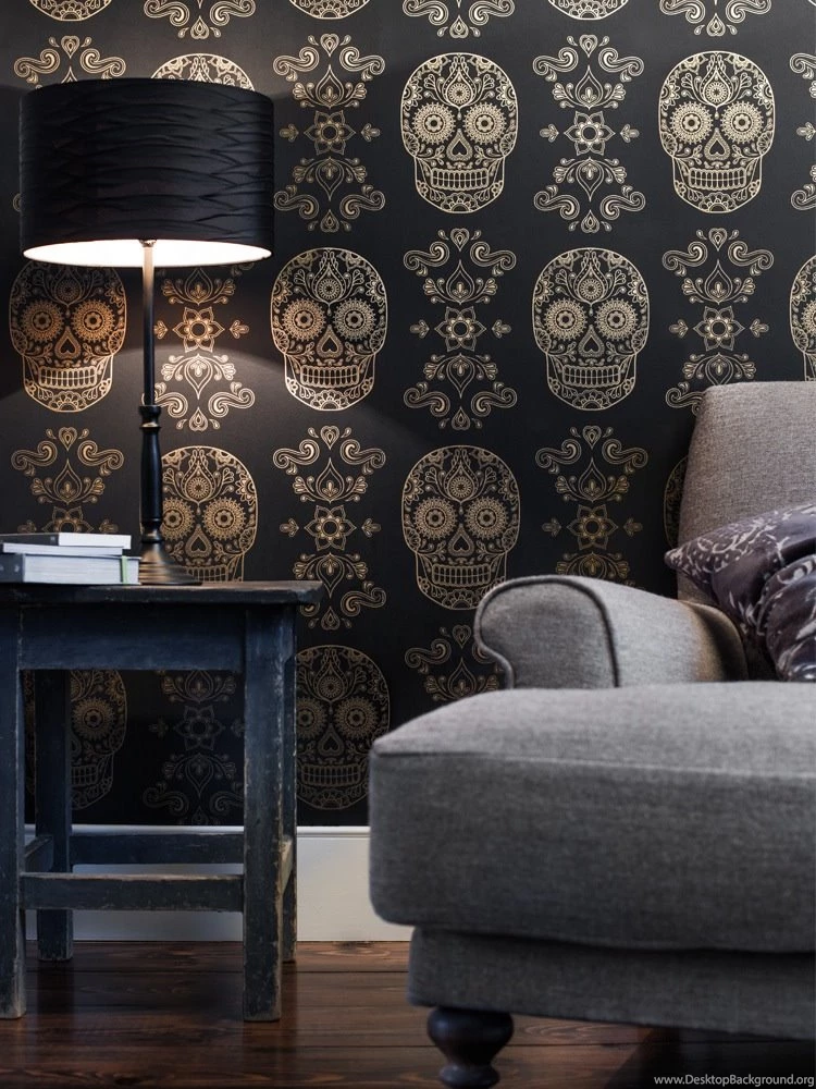 Mexican Day Of The Dead Sugar Skull Wallpapers
