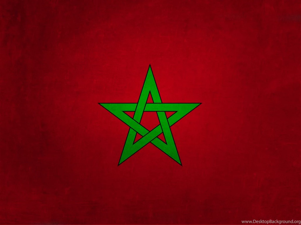 Morocco Flag Wallpaper.