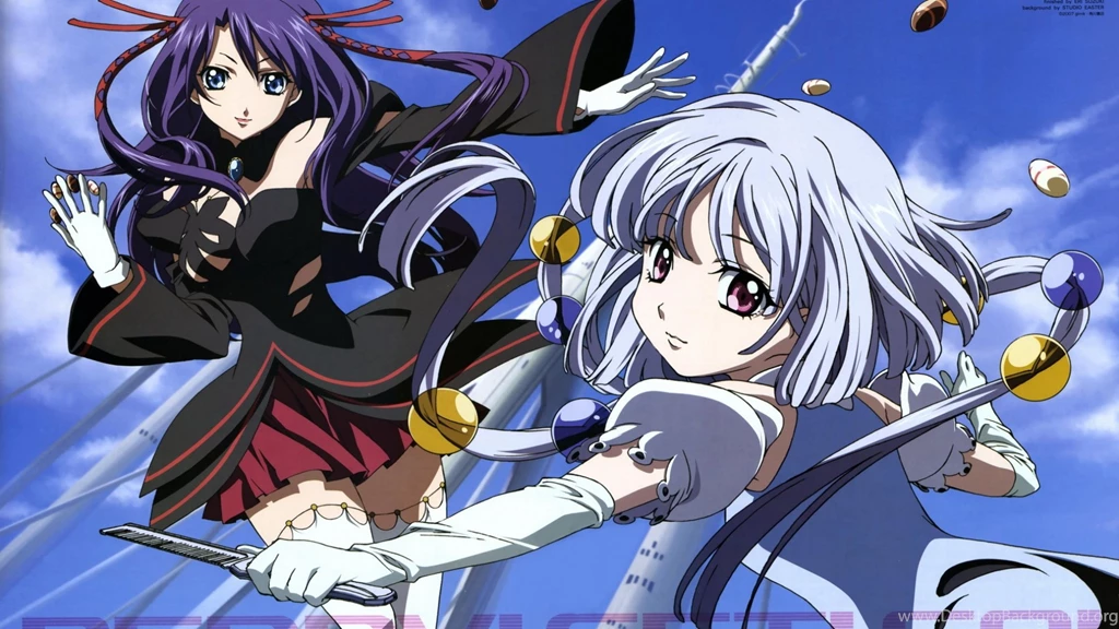 Download Wallpapers 1920x1080 Kiddy Grade, Girls, Move, Sky Full HD ...