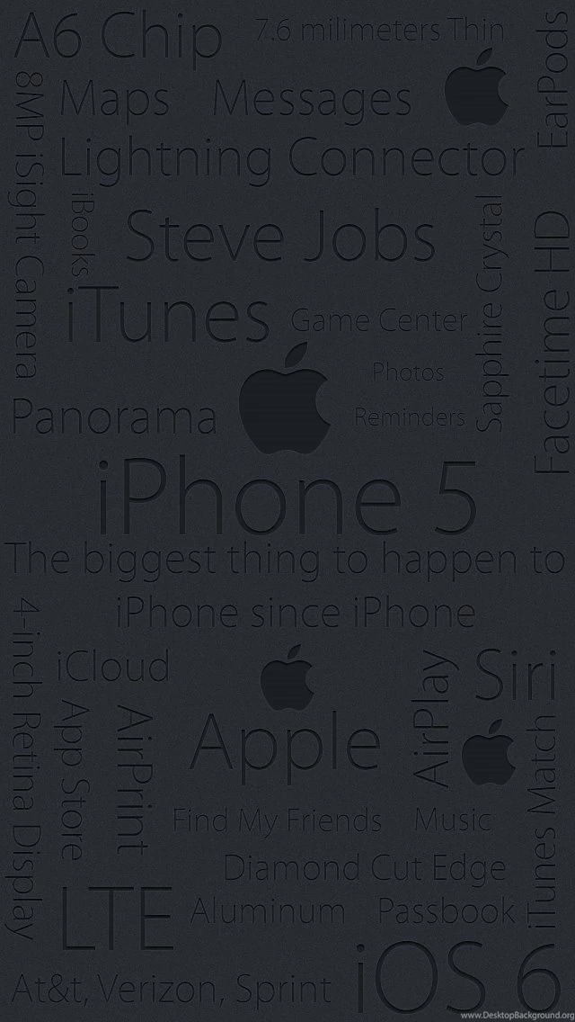 DeviantArt: More Like iPhone 5 Typography Wallpapers By Jreed91