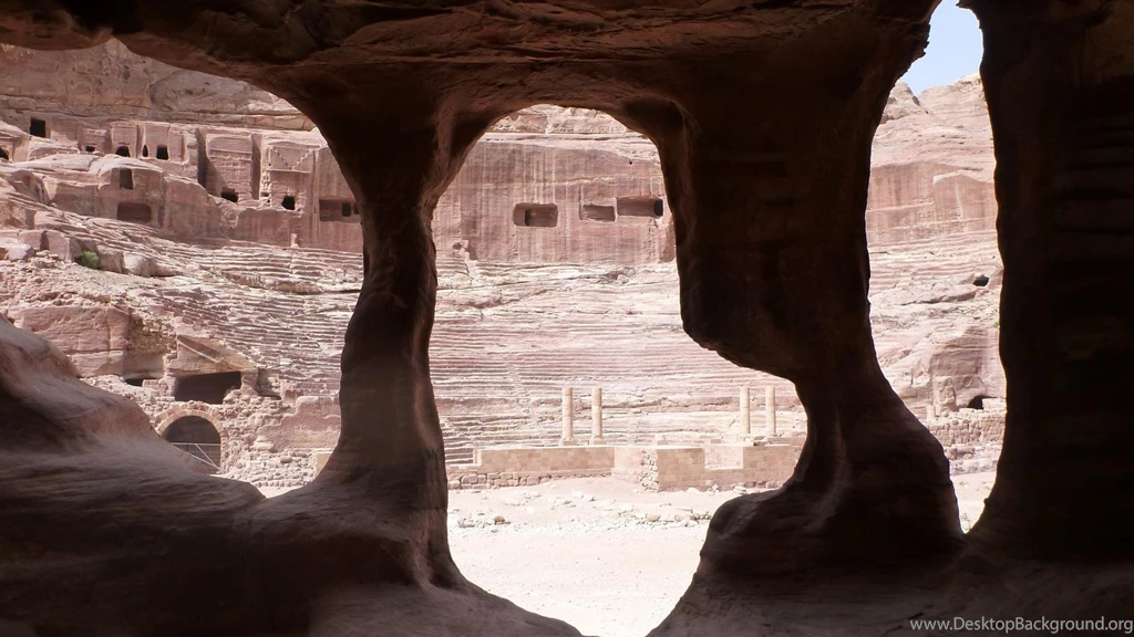 Ruins Jordan Archeology Theater Petra Wallpapers