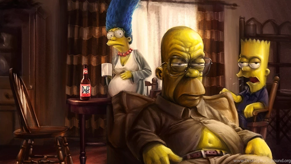 Download Wallpapers 1920x1080 The Simpsons, Homer, Marge, Bart, Art ...