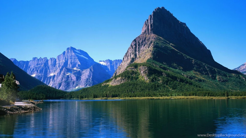 Hills And Lake Dual Screen Hd Wallpapers (
