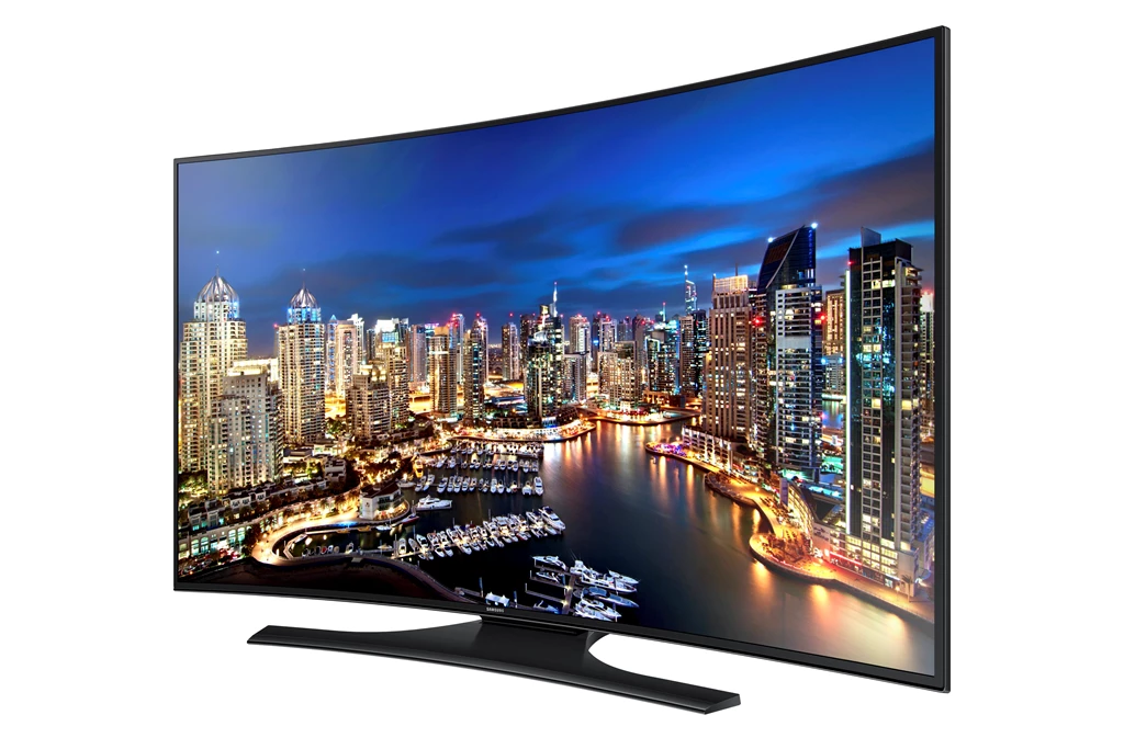 Samsung Curved UHD TV With Dubai City Wallpapers