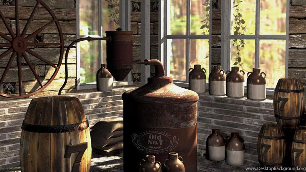 3D SHED MOONSHINE RUSTIC HD WALLPAPER   (