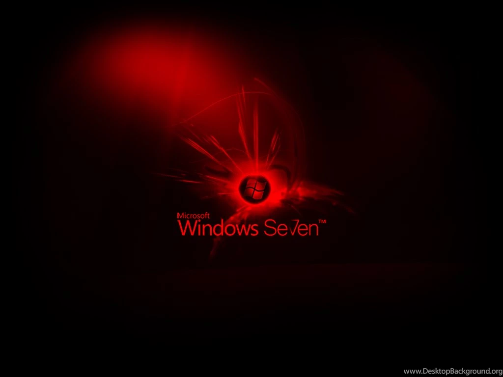 Windows 7 Wallpapers Black And Red 1024x768