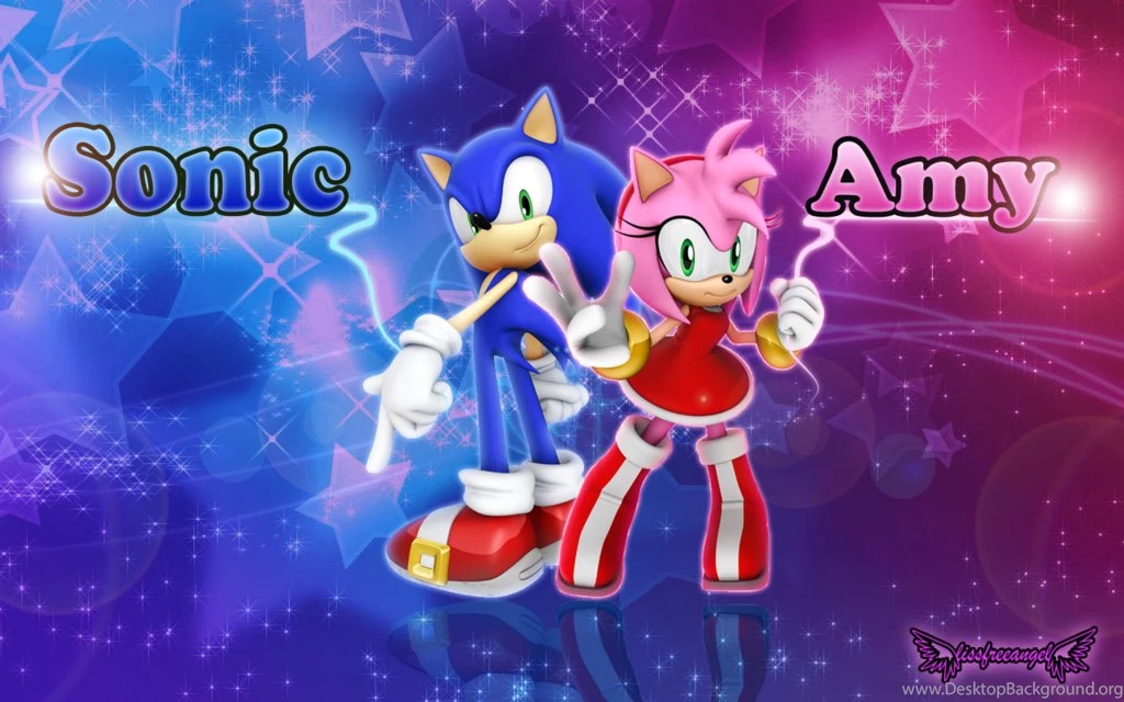 Wallpapers Sonic And Amy By Lissfreeangel On DeviantArt