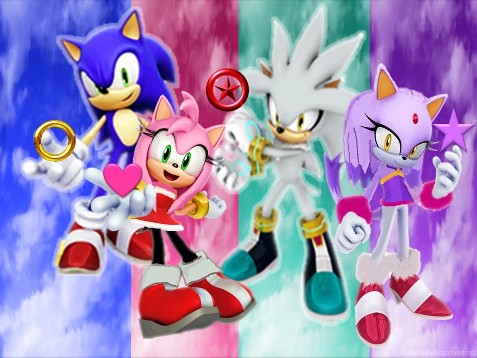 DeviantArt: More Like Sonic, Amy, Silver And Blaze Wallpapers Final ...