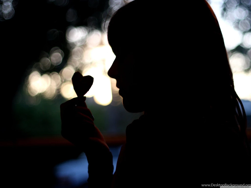 Girl Silhouette HD Desktop Wallpapers : Widescreen : Fullscreen