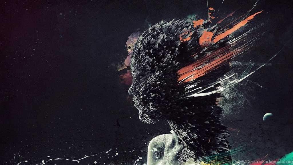 Woman Silhouette Out Of Shards Wallpapers » WallDevil   Best Free ...