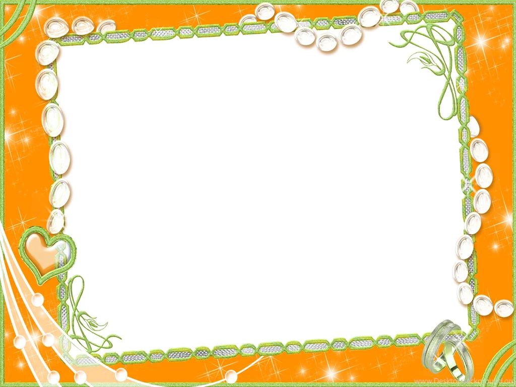 Orange Photo Frame Free PPT Backgrounds For Your PowerPoint Templates