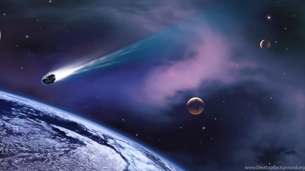 Astronomical Art Asteroid Approaching The Earth 1920x1080 ...
