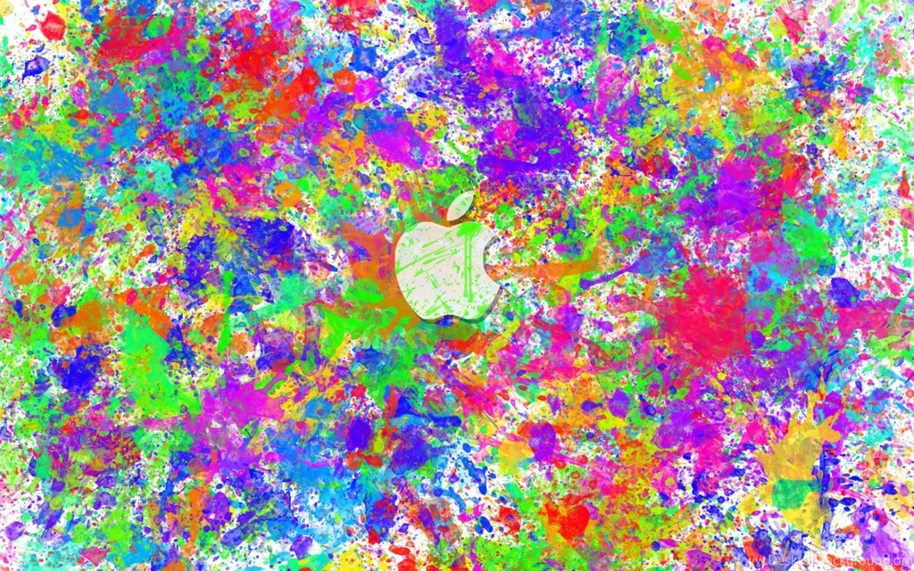 1280x800 Apple Color Splat Desktop PC And Mac Wallpapers