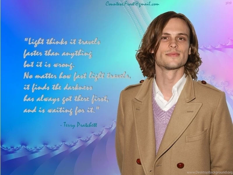 Reid Quotes Pratchett   Matthew Gray Gubler Wallpapers (10899279 ...