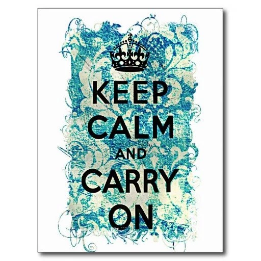 Keep Calm And Carry On Grunge Wallpapers Damask Postcard