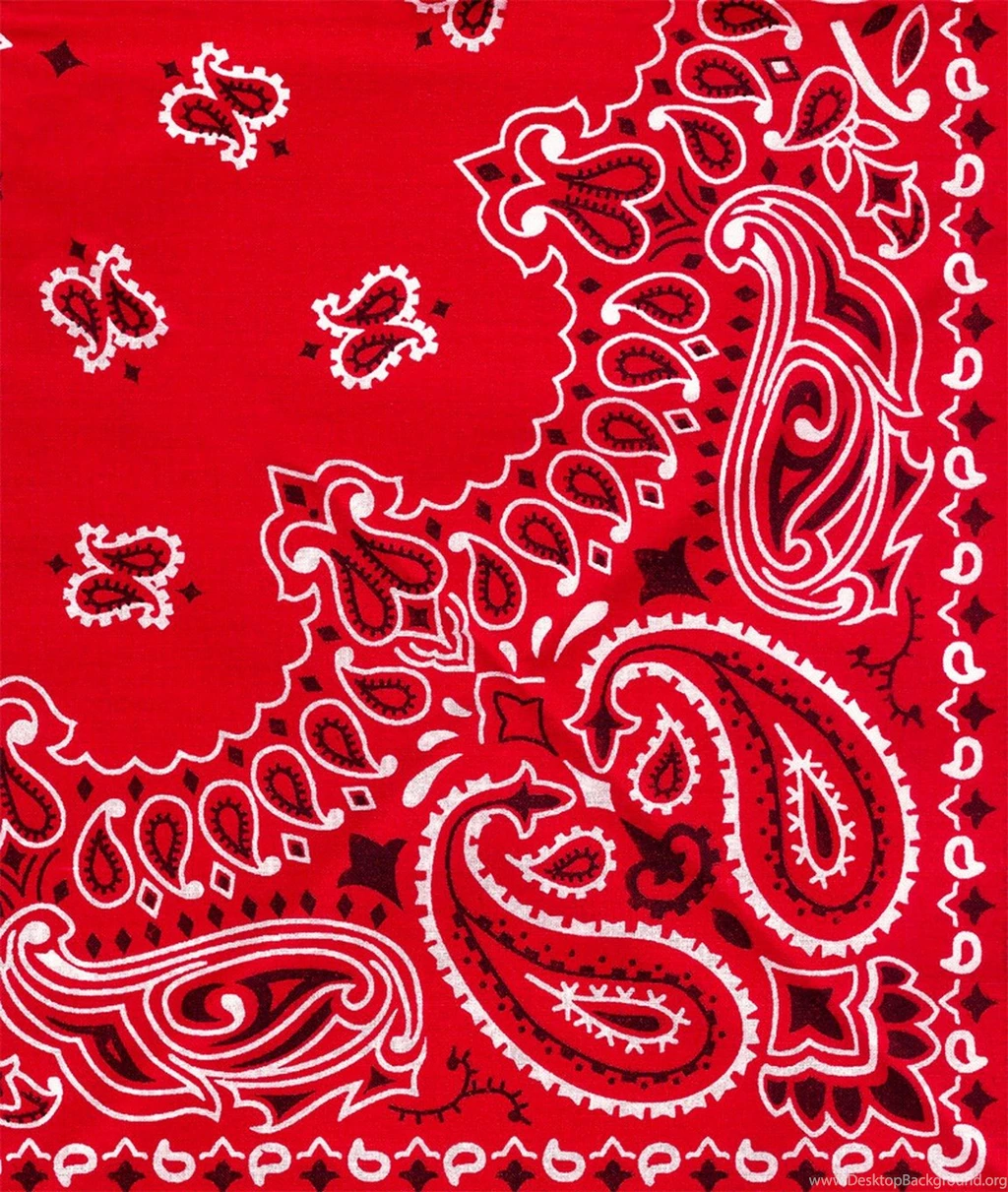 Red Bandana Print Wallpaper Images