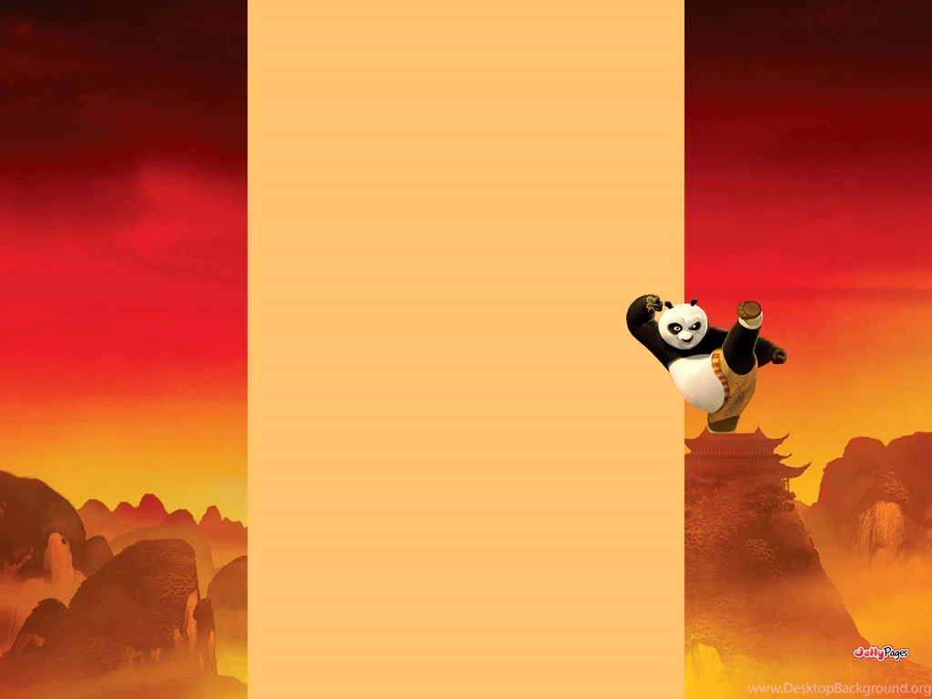 Kung Fu Panda Blogger Layout Template & Blog Backgrounds