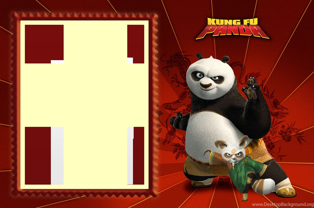 Kung Fu Panda Kids PNG Transparent Frame