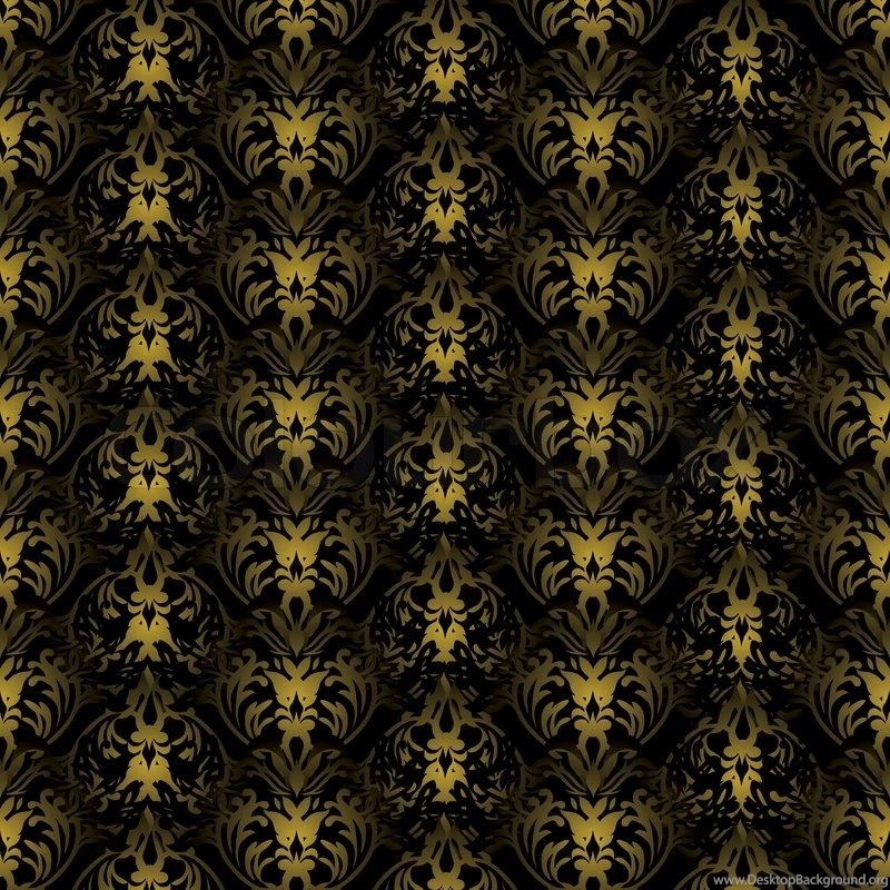 Black And Gold Gothic Repeating Backgrounds With Seamless Join ...