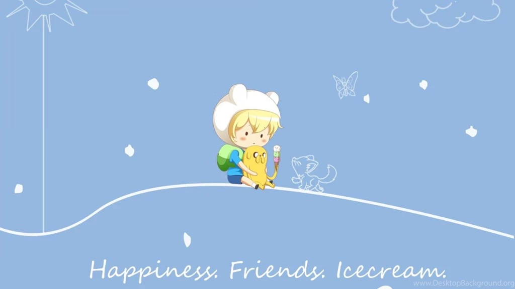 Ice Cream Adventure Time Finn And Jake Wallpapers