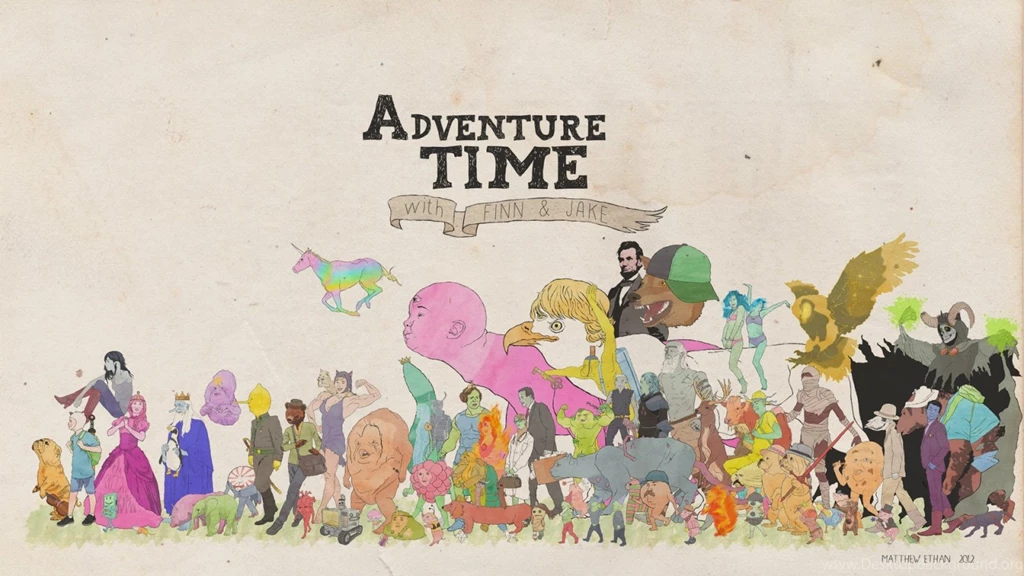 Download Wallpapers 1600x900 Adventure Time, Jake The Dog, Finn The ...