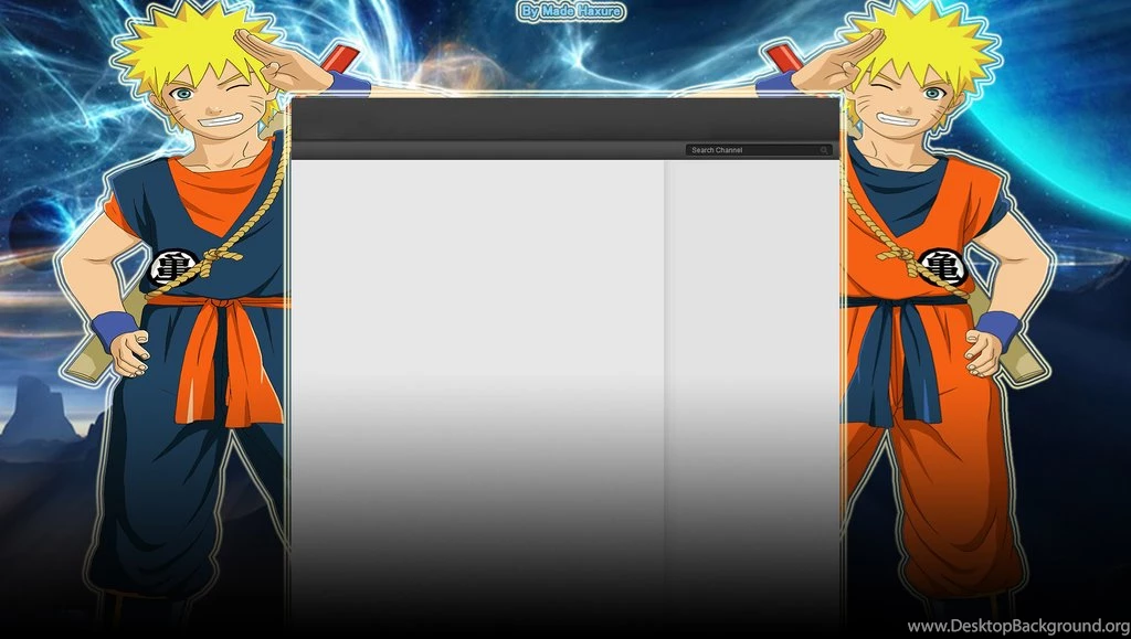 Naruto Goku Costume Youtube Backgrounds By Haxure On DeviantArt