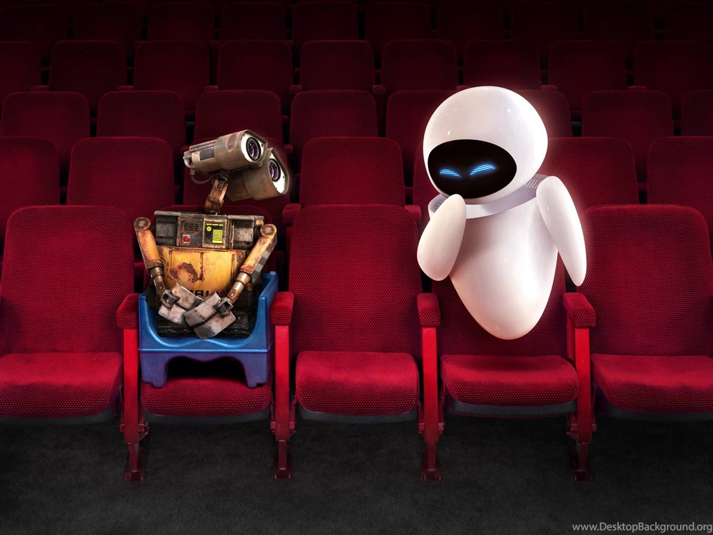 Wall E And EVE In Theater Wallpapers
