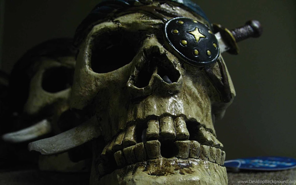 Real Pirate Skull Patch Eye