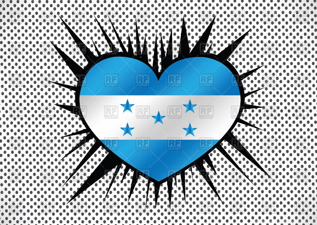 Heart shaped Honduras Flag, 67985, Signs, Symbols, Maps, Download ...
