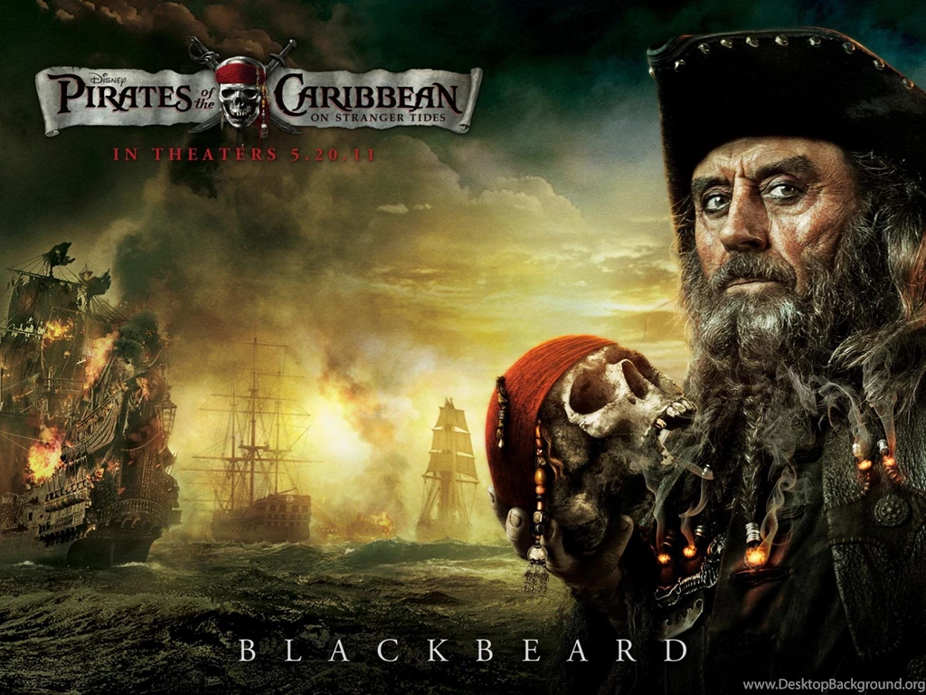 Wallpapers Pirates Of The Caribbean Strange Beard Skull Hd ...