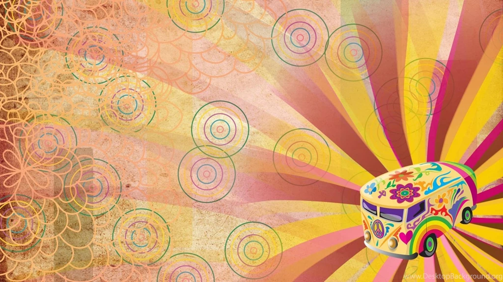 Retro Abstraction Bus Patterns Textures Colorful Rays Hd Wallpapers ...