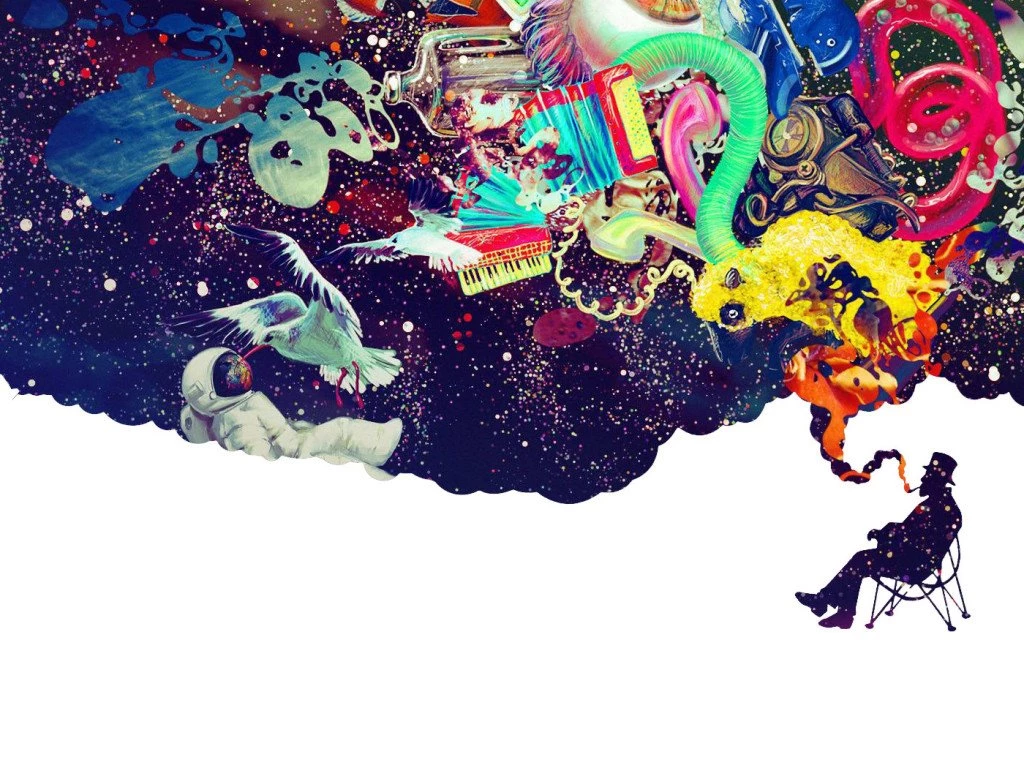 Trippy Colorful Space Smoke Desktop Backgrounds
