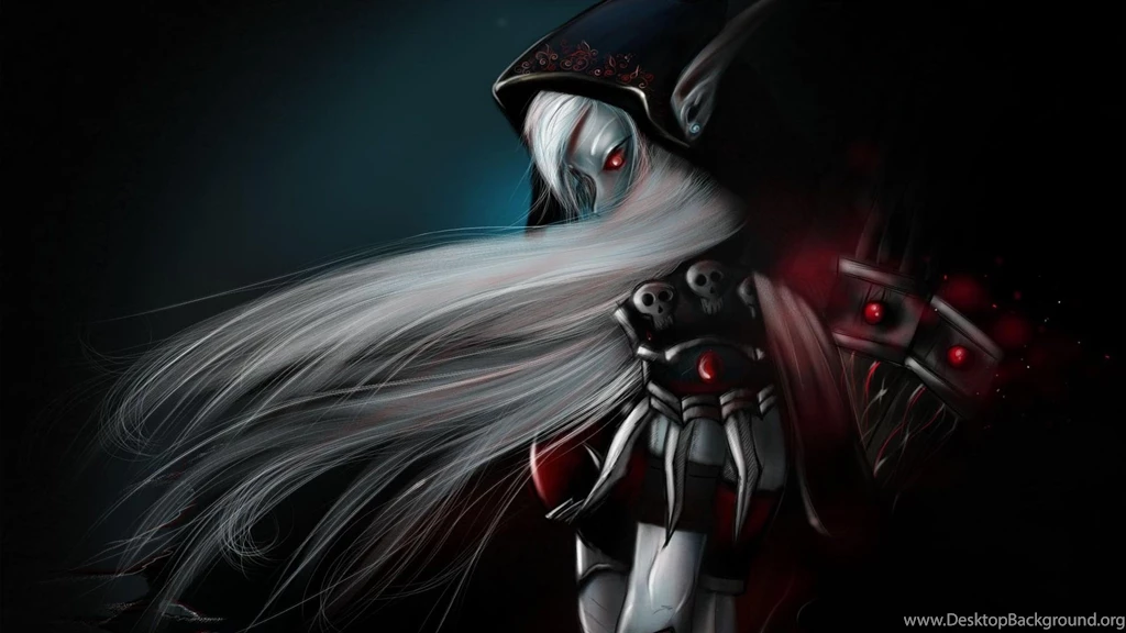Download Wallpapers 1920x1080 Girl, Elfeyka, Demon, Hand, Hair Full ...