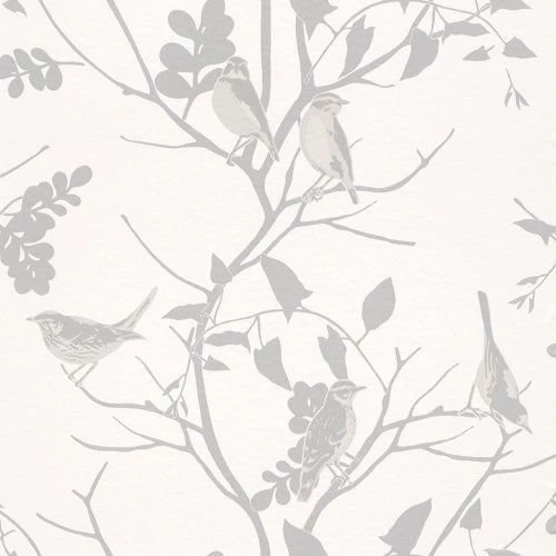 Silver / Grey / White   250626   Songbird   Birds Trees Branch ...