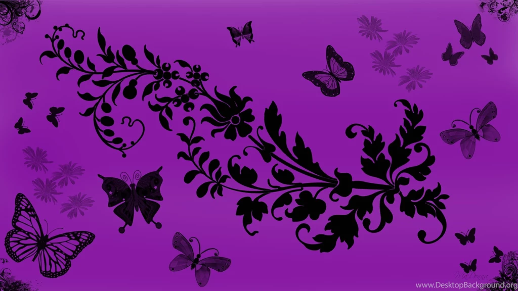 Purple Butterflies Wallpapers   Wallpapers HD Wide