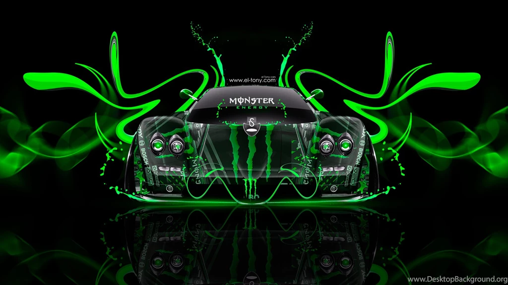 Monster Energy Pagani Zonda C12 Plastic Car 2014 « El Tony