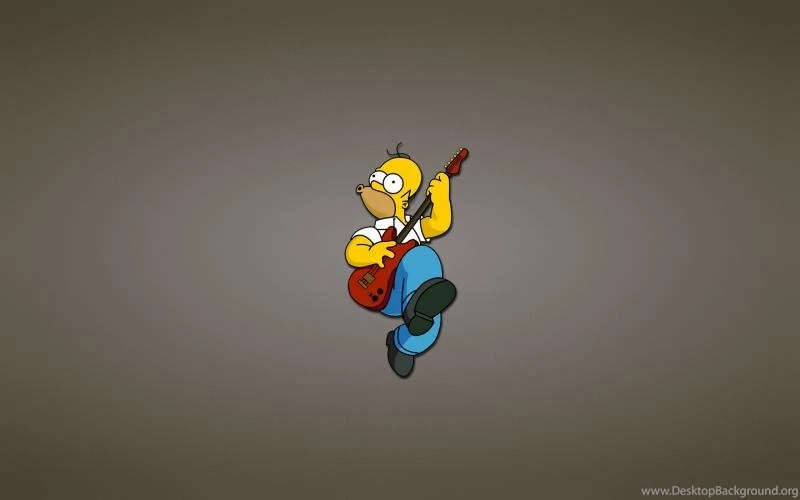 Homer Simpson Play Guitar Wallpaper,The Simpsons HD Wallpapers ...