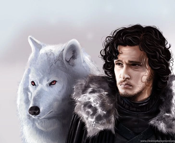 Jon Snow And Snow Bear HD Wallpapers