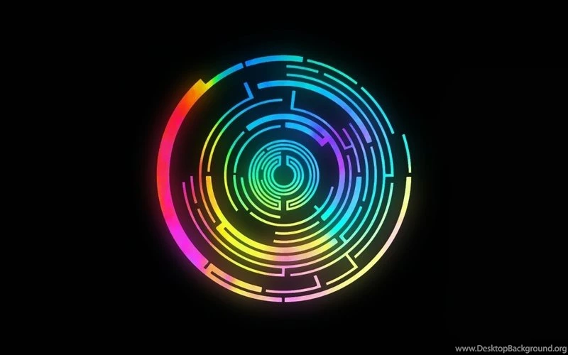 Music Colorful Groups Circles Labyrinth Rainbows Pendulum Black ...
