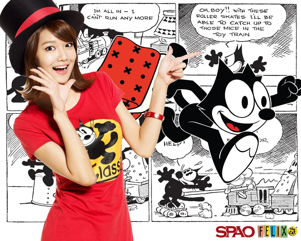 SNSD SPAO Felix The Cat Girls Generation/SNSD Wallpapers ...
