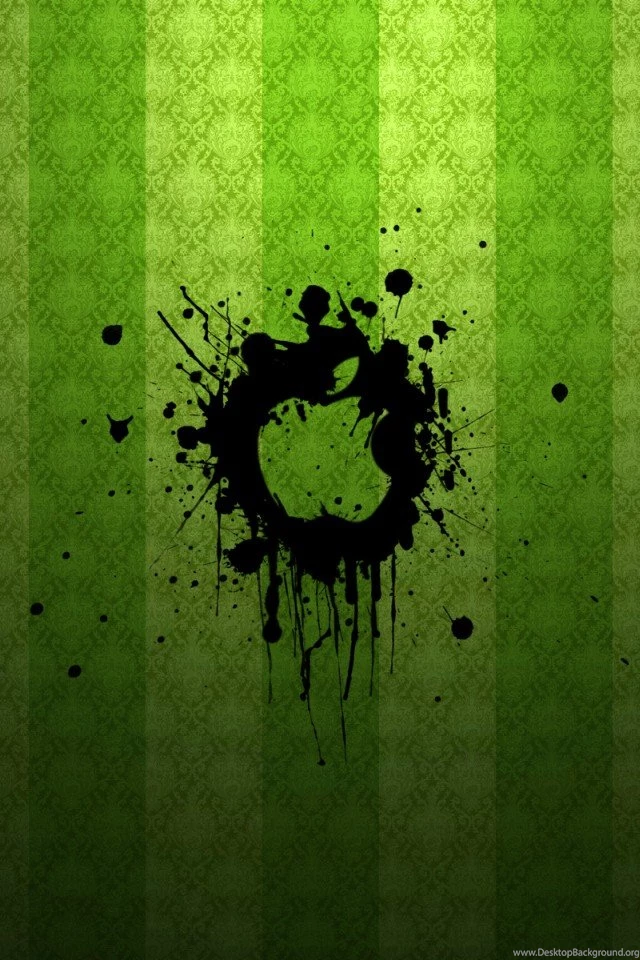 Apple Logo Green Hd I Phone Screen Resolution Wallpapers