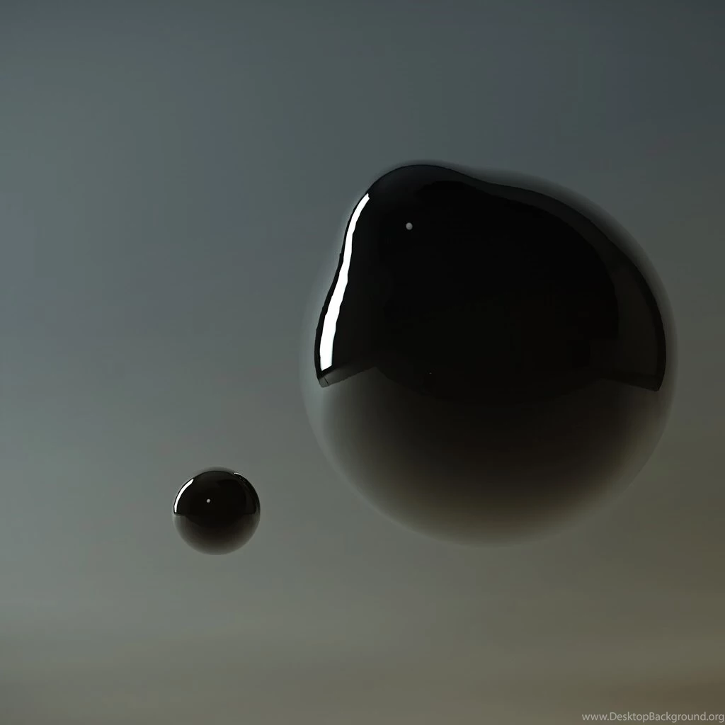 Abstract Black Bubble iPad Wallpapers Download