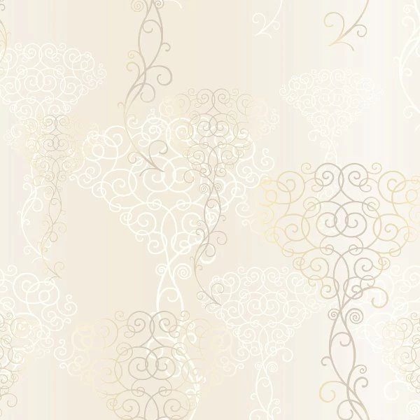 Cream White Bouquet VSN211011 Damask Wallpapers   Interior Home Decor