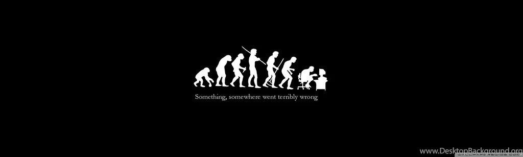 Ironic Evolution HD Desktop Wallpapers : Fullscreen : Dual Monitor