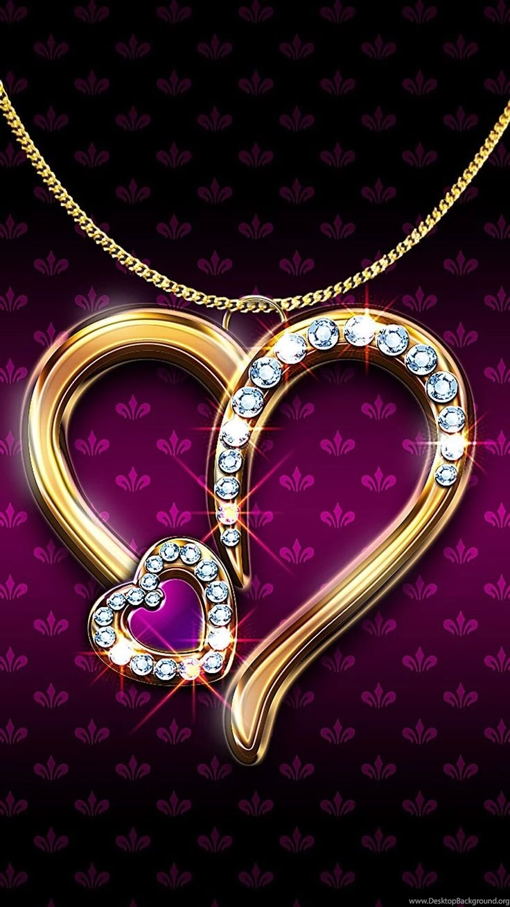 ◆Jewel Heart Wallpaper◆ On Pinterest