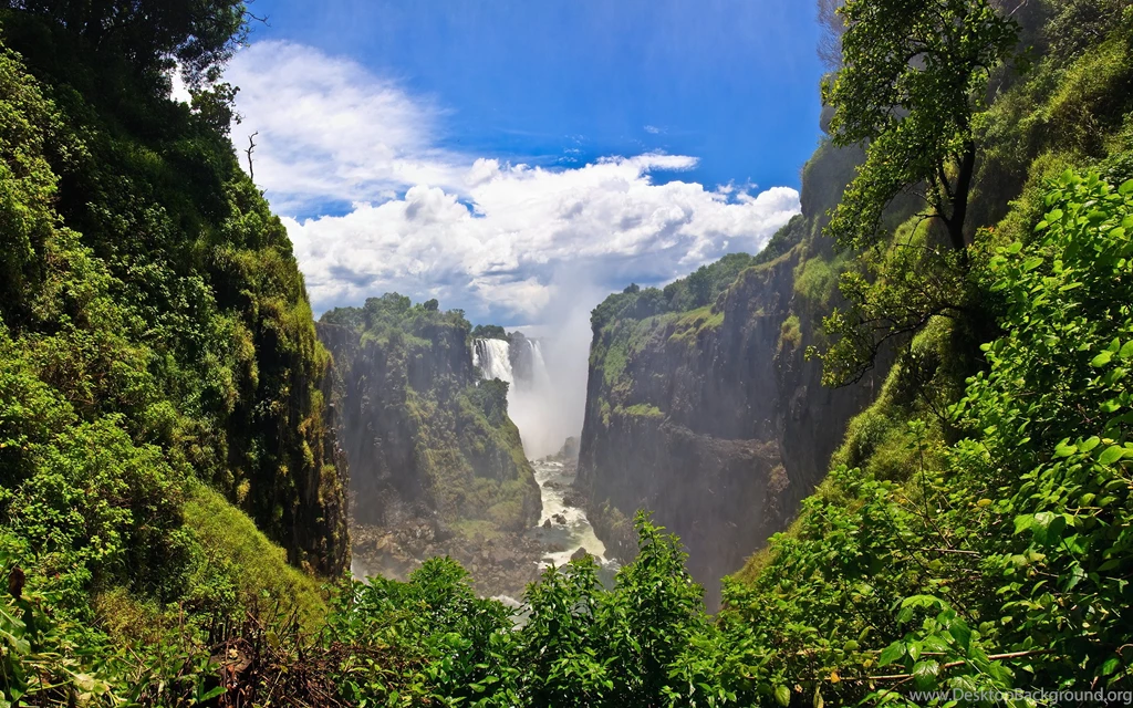 Victoria Falls View Wallpapers