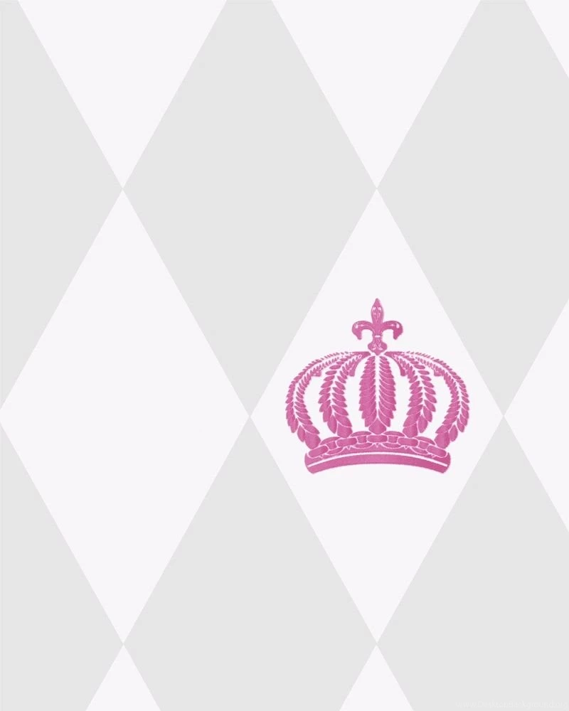 Decowunder Wallpapers Childrens Wallpapers Rhombuses Crowns ...